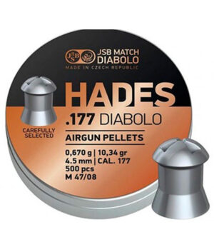 JSB Hades Airgun Pellets .177 - 4.5 _ 10.34 grain 500 pc
