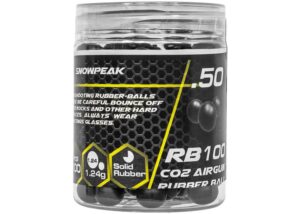 Cal .50 rubber balls snowpeak rb100 pc. 19.1_grain