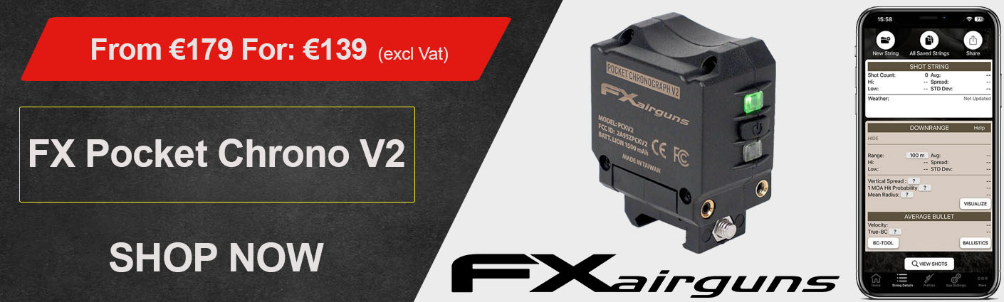 FX Airguns Pocket Chrono V2 Offer 8-12