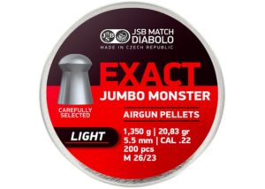 JSB .22 Exact Jumbo Monster Light Airrifle Pellets 20.83 Gr 200 pc (5,52)
