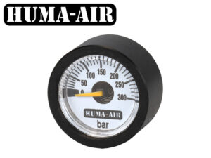 Mini Pressure Gauge 300 bar 23 mm White 1_8 BSP + Cover