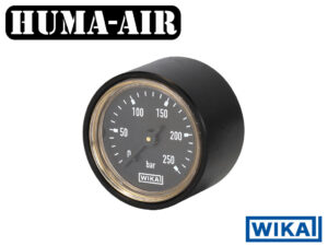Wika mini pressure gauge 28 mm Black Dial 250 bar G1_8