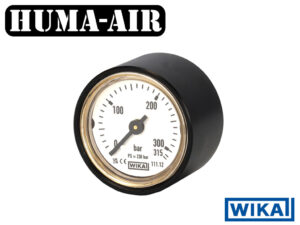 Wika mini pressure gauge 28 mm White Dial 315 bar G1_8