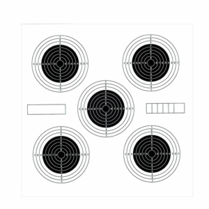 Paper Target 14x14 cm 100 pc. (5 x target)